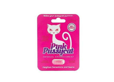 ピンクの猫の女性の強化のリビドーの欲求の刺激の丸薬