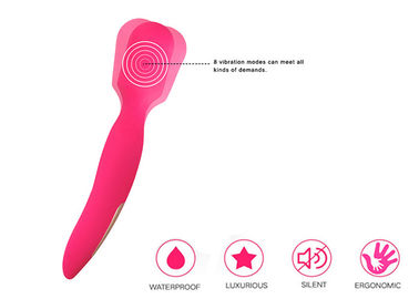 8 Frequency Electric Silicone Pink Sex Vibrator Toy for Women Masturbation